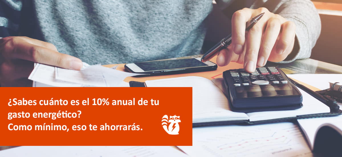 10% del gasto de energía